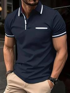 Good Selling Business Man <b>Summer</b> Outdoor Breathable Cotton Plus Size New Style Short Sleeved Casual Wears Quick Dry Polo <b>Shirts</b> - Product Image 4