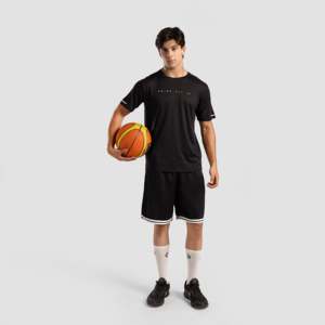 T-shirt en tricot noir uni Move Max 300 grammes, impression sérigraphique personnalisée et étiquette personnalisée - Product Image 4