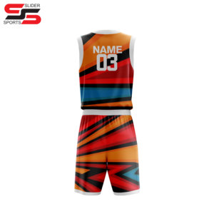 Uniforme de basket-ball à sublimation personnalisée unisexe Style sportif à la mode avec ensembles imprimés personnalisés avec conception de logo - Product Image 2