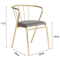 Chaise en métal moderne durable et confortable avec la meilleure structure renforcée de satisfaction du client et l'attrait élégant