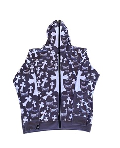 Sweat à capuche avec fermeture éclair des fabricants de vêtements personnalisés Sweat à capuche avec fermeture éclair complète de haute qualité Veste unisexe avec fermeture éclair intégrale à capuche - Product Image 3