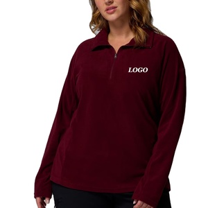 Sudadera Cómoda para Mujer con Diseño de Tono Sólido para Clima Frío, con Logotipo Personalizado / Precio Económico para Pedidos al por Mayor, Cuello Alto - Product Image 1