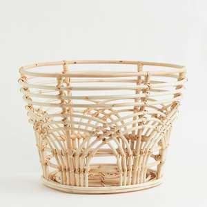 Natural Rattan Storage <b>Basket</b> Wicker Handmade Cane <b>Baskets</b> Lowest Price Hot Trend Home Decorations Made in Vietnam by VgreeArt - Product Image 1