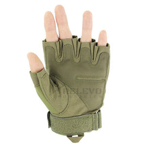 Guantes de Ciclismo sin Dedos de Cuero con Estilo, con Acolchado de Espuma, Antideslizantes, Personalizados, para Ciclismo al Aire Libre, Cómodos - Product Image 3