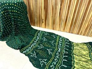 Blusa de Sari de seda Gajji de alta calidad con atuendo de tendencia elegante de último diseñador con mayorista y fabricante de trabajo impreso de la India - Product Image 4