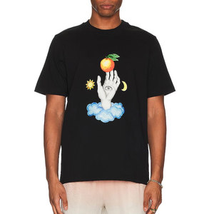 Camiseta serigrafiada profesional para hombre hecha en fábrica Tela cómoda de poliéster/algodón para ropa informal - Product Image 1