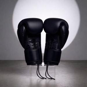 Gants d'entraînement professionnels en cuir métallisé irisé avec fermeture à lacets et rembourrage en mousse multicouche pour le sparring - Product Image 5