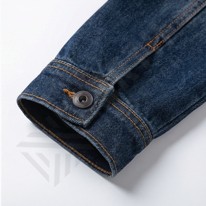 Veste en jean vintage pour homme 2024, denim délavé de haute qualité, veste en jean unie, nouvelle mode élégante, vêtements d'extérieur pour la saison hivernale, vente - Product Image 6