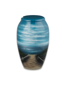 Urnas metálicas de diseño moderno para cenizas humanas con diseño único disponibles a un precio asequible del exportador indio - Product Image 3