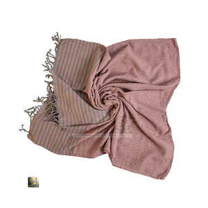 Serviette en coton turc de haute qualité OEM vert menthe avec logo rayé à séchage rapide Hamam comprimé jetable pour hôtel de luxe utilisation spa - Product Image 6