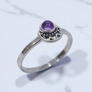 แหวนเงินประดับอัญมณีแหวนเงินดีไซน์ดวงอาทิตย์ - Product Image 3