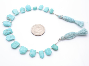 Pulsera con cuentas de turquesa estilo bohemio hecha a mano joyería étnica única - Product Image 5