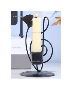 Porte-bougie standard pour hôtel et restaurant, design classique, couleur noire, en fer, à prix compétitif - Product Image 1