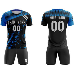 OEM personalizado Slim Fit Unisex Poliéster Sublimación Fútbol Desgaste Nuevo Adt Jersey Kit para niños Fútbol Unisex Uniforme Conjunto - Product Image 4