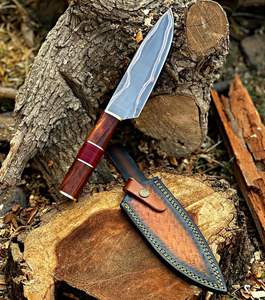 Cuchillo de Chef de Lujo Hecho a Mano, Mango Hecho a Mano, Cuchillo de Chef de Acero de Damasco Forjado, Cuchillo Multiusos para Rebanar, Deshuesar, Filetear y Pelar, OEM - Product Image 4