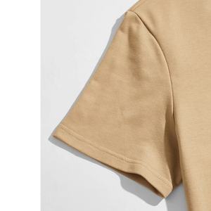 ชุดเสื้อและกางเกงขาสั้นสำหรับผู้ชายเสื้อถักพิมพ์ลายสำหรับฤดูร้อน - Product Image 5