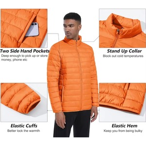 Veste matelassée à capuche unisexe personnalisée pour l'hiver avec logo frontal, imperméable et coupe-vent, 100% polyester, service OEM - Product Image 5