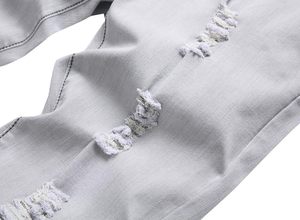 Pantalones Vaqueros de Estilo Americano Retro Desgastados para Hombre, Nuevos Diseños Casuales, Pantalones Vaqueros Rotos Personalizados para Hombre - Product Image 3