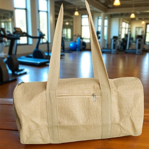 Sac de sport en toile de jute durable et de haute qualité pour la salle de sport, les sports et les voyages, conçu - Product Image 4