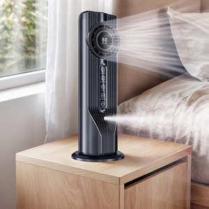 Electric Battery-Powered Personal Quick Cooling Fan <b>Humidifier</b> <b>Misting</b> Features for Home Office Comfort AC Air Conditioner Type - Product Image 2