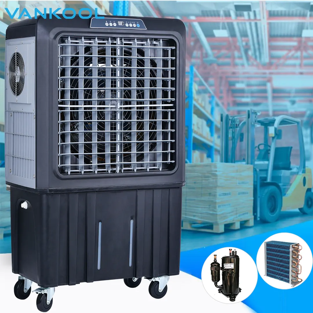 Две системы охлаждения, портативный вентилятор для кондиционирования воздуха, Пластиковый Болотный охладитель, портативный охладитель, воздушный испарительный охладитель
