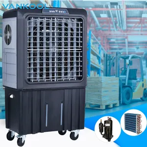 Deux systèmes de refroidissement, ventilateur de climatisation portable, refroidisseur en plastique, refroidisseur par évaporation