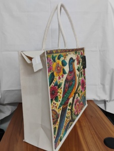 Sac fourre-tout en toile imprimé offset écologique | Sac cadeau et promotionnel réutilisable par URBAN TOTE - Product Image 2