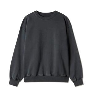 OEM Blank Cotton Ras du cou Sweatshirts unis Matériaux d'origine Chandail Custom Men's Sweat Wear O Neck Shirt - Product Image 5