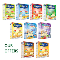 VINAMILK-RiDielac-Alimentos para bebés-Leche de trigo con sabor a plátano-Alta calidad 250g X 12 Cajas por cartón GMP HALAL ISO BRC FSSC