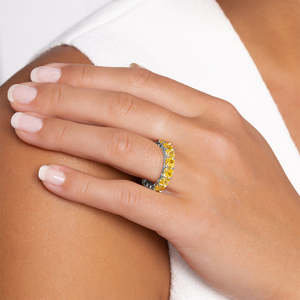 Helia Eternity Ring - Vintage Rubin-Edelsteinring in Rhodium-Plattiertem Weißgold IGI-Zertifizierter Edel-Schmuck - Product Image 4