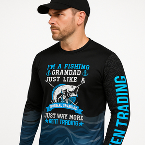 Chemise de pêche à manches longues personnalisée sublimée, polyester respirant, protection UV UPF 50+, vêtements de performance pour pêcheurs, taille plus - Product Image 6