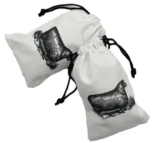 Mini pamuk Muslin çanta küçük pamuk çanta düğün çanta