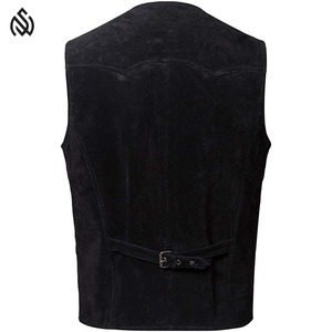 Nouvelle arrivée gilet en cuir véritable pour hommes gilet de mode décontracté à usage hivernal avec fonction respirante en vente - Product Image 3