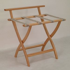 Portaequipajes de madera ajustable con marco flexible para uso versátil en varios tamaños de habitación y diseños de hoteles - Product Image 4