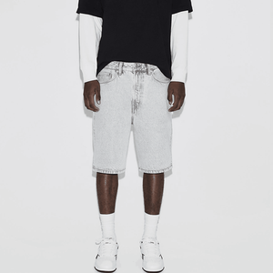 Shorts Vaqueros Holgados Estilo Callejero Personalizados, Nuevos Shorts Bermuda Verano 2025, Vintage con Logotipo Bordado, Ropa Casual de Calle - Product Image 5