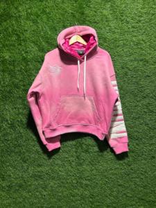 Conjunto de chándal de algodón 100% GSM alto unisex con bordado desgastado, Sudadera con capucha de gran tamaño y joggers, chándal de invierno cálido - Product Image 3