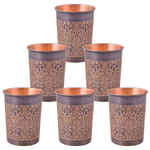 Verres à vin en verre en métal cuivré à bas prix Designs à la mode Designs les plus tendances Produit très exigeant - Product Image 1