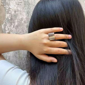 Buffalo Horn Ring Polished Party Ware Jewelry for Wedding Anniversary Hot Sale Color Natural Horn - Product Image 1