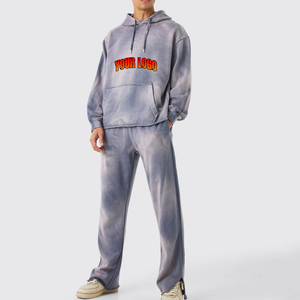 Ensemble de survêtements de jogging unisexe Survêtement de style surdimensionné en coton polaire d'hiver Ensemble de 2 pièces Survêtements de marque pour hommes - Product Image 4