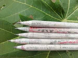 Lápices de papel reciclados hechos a medida, hechos de papel reciclados, 100% papeles reciclados, ideal para usar como promoción - Product Image 6