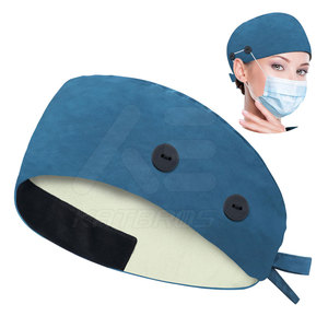 Service OEM – Dernier style – Bonnets de bloc opératoire légers 100 % coton sur mesure pour usage hospitalier – Quantité en gros disponible - Product Image 1