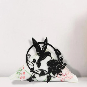 Porte-serviettes en papier carré en acier noir mat de luxe pour colibri, porte-serviettes pour table et restaurant - Product Image 3