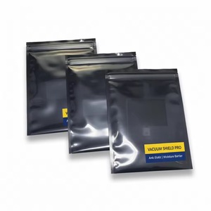 Bolsas de protección antiestática plateadas grises resellables con cierre zip ESD para electrónica, PCB, reacondicionamiento de portátiles y reciclaje. - Product Image 1