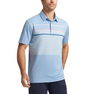 T-shirt polo de haute qualité pour hommes, design personnalisé, tissu tricoté ajusté en gros - Product Image 5
