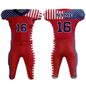 Unique Style American Football Uniform for Adult Size Top <b>Best</b> Quality American Football Uniform Hot Sale American Uniform - Product Image 1