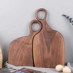 Planche à découper en bois d'acacia de forme personnalisée planche à découper polyvalente en bois épais pour la cuisine - Product Image 3
