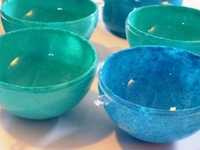 Top Design Beste Kwaliteit Keramische Hars Salade Fruitschaal Met Luxe Marmeren Patroon Voor Home Decor Bruiloften En Japanse Feesten