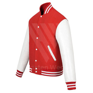Chaqueta Universitaria de Béisbol para Adultos y Jóvenes, para Hombre, con Logotipo Personalizado, el Mejor Material con Mangas de Cuero - Product Image 2