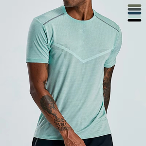 Camiseta de compresión deportiva de secado rápido para hombres Tight Fit Gym Workout Manga corta Athletic Fitness Training Top Servicios OEM - Product Image 6