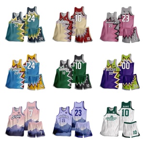 Maillots de basket-ball personnalisés pour hommes, ensembles d'uniformes de basket-ball professionnels, sans manches, 100% polyester, CUBA SPORTS, séchage rapide - Product Image 3